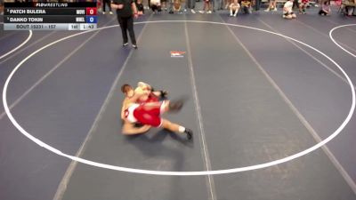 157 lbs Cons. Round 2 - Patch Bulera, Mounds View vs Danko Tokin, MN Elite