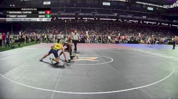 D1-150 lbs Champ. Round 1 - Nathaniel Carter, Clarkston HS vs Timmy Hubert, Grand Ledge HS