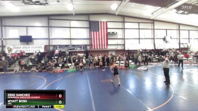 95 lbs Champ. Round 1 - Zeke Sanchez, Sanderson Wrestling Academy vs Wyatt Bosh, JWC