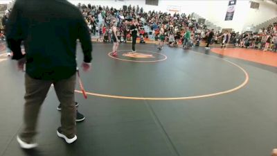 145 lbs Round 1 - Landric Hoffman, Lander Middle School vs Carter Overy, Lander Middle School