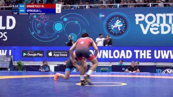 57 kg Final 3-5 - Myktybek Ukimetuly, Kazakhstan vs Luka Gvinjilia, Georgia