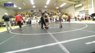 98 lbs Quarterfinal - Callan Caldwell, Fort Gibson Youth Wrestling vs Elye Lor, Jay Junior High