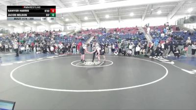 285 lbs Cons. Round 4 - Sawyer Harris, Mountain View vs Jacob Nelson, Roy