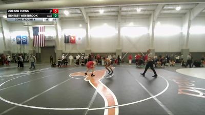 138 lbs Cons. Round 4 - Bentley Westbrook, American Leadership Academy - Gilbert North vs Colson Clegg, American Fork