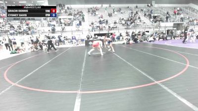 72 kg Champ. Rd Of 32 - Gracin Dennis, The Factory Wrestling Club vs Cydney Davis, El Paso Supers Wrestling