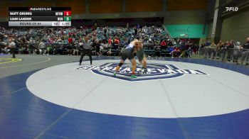 190 lbs Round Of 64 - Matt Grunig, Mountain View ID vs Liam Lander, West Linn