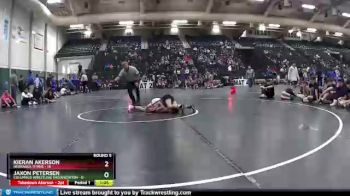 90 lbs Round 5 (6 Team) - Kieran Akerson, Nebraska Titans vs Jaxon Petersen, Columbus Wrestling Organization