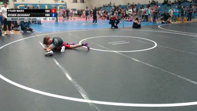 100 lbs Champ. Round 1 - Tyler Marx, Fighting Squirrels Wrestling Club vs Ryder Zickgraf, Fighting Squirrels Wrestling Club