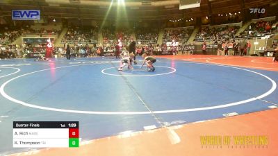 52 lbs Quarterfinal - Anderson Rich, Massa's Maniacs vs Kayden Thompson, Tri State Hammers