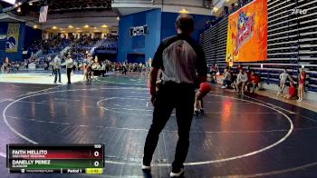 100 lbs Champ. Round 2 - Faith Mellito, High Point Regional vs Danelly Perez, Glasgow