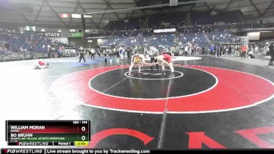 144 lbs Semifinal - William Moran, NWWC vs Bo Bruhn, Enumclaw Yellow Jackets Wrestling Club