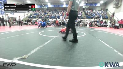 67 lbs Rr Rnd 1 - Arya Carter, Bartlesville Wrestling Club vs Elle Jessee, Columbus Wrestling Club