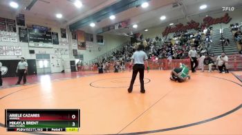 120 lbs 1st Place Match - Ariele Cazares, Warren vs Mikayla Brent, Brea Olinda