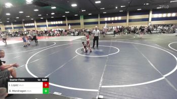 43 lbs Quarterfinal - Isaiah Lopez, Valor Elite Wrestling vs Deklan Mondragon, Ravage WC