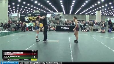 101 lbs 2nd Wrestleback (16 Team) - Kylie Hernandez, Baker vs Gabrielle Medeiros, Campbellsville