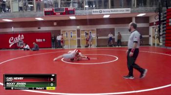 98 lbs Cons. Semi - Cael Newby, Grace vs Rocky Jensen, Madison High School