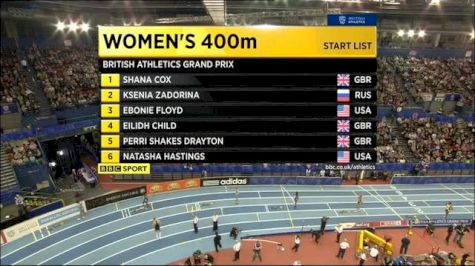 W 400m (Holy cow, Natasha Hastings)