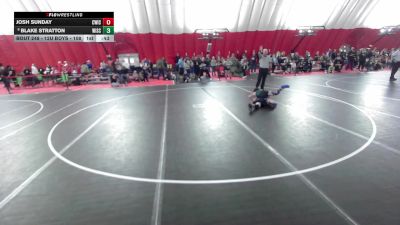 12U Boys - 108 lbs Cons. Round 4 - Blake Stratton, Wisconsin vs Josh Sunday, CrassTrained: Weigh In Club