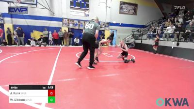 64 lbs Semifinal - Jett Runk, Sperry Wrestling Club vs Walker Gibbons, Sperry Wrestling Club