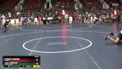 130 lbs Quarterfinal - Alec Sinkler, Cedar Creek vs Logan Currier, Dewitt