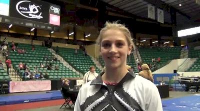 Sabrina Schwab of WOGA After Qualifying Elite