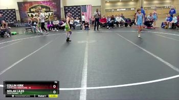 76 lbs Round 1 (8 Team) - Collin Kirk, Cleveland Wrestling vs Nolan Liles, Team Minion