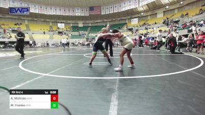 110 lbs Rr Rnd 4 - Annaliah Molinas, North DeSoto Wrestling Academy vs Maggie- Lauren Franks, Springdale Youth Wrestling Club