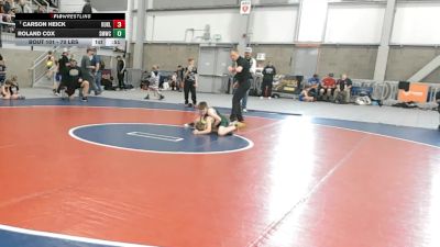 70 lbs Cons. Quarters - Carson Heick, Kuna Klub vs Roland Cox, St. Maries Wrestling Club
