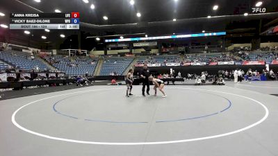 124 lbs Quarterfinal - Anna Krejsa, Life vs Vicky Baez-Dilone, William Penn