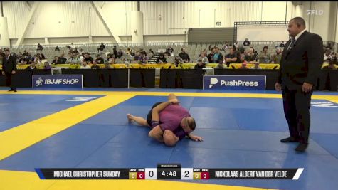 Nickolaas Albert Van Der Velde vs Michael Christopher Sunday 2025 World IBJJF Jiu-Jitsu No-Gi Championship