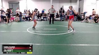 80 lbs Round 4 (6 Team) - Yareli Flores, So Cal Hammers vs Mia Nesbitt, Misfits Power