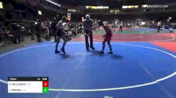 109 lbs Consi Of 4 - Seferino De La Rosa, Tucson Cyclones vs Jaxon Mackey, Loglv