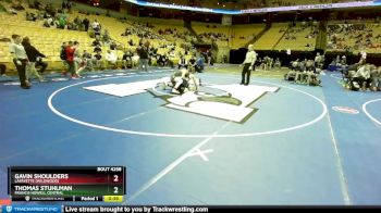 157 Class 4 lbs Cons. Round 2 - Gavin Shoulders, Lafayette (Wildwood) vs Thomas Stuhlman, Francis Howell Central