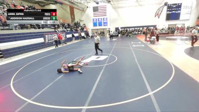 100 lbs Quarterfinal - Ariel Sipes, Petersburg (PORTA) vs Addison Hadsall, Geneseo