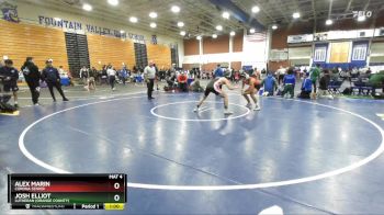 150 lbs Cons. Round 2 - Alex Marin, Corona Senior vs Josh Elliot, Lutheran (Orange County)