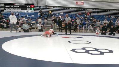 56 lbs Cons. Semis - Brax Peterson, Athlos Wrestling vs Brantley Farrell, Team Nazar Training Center