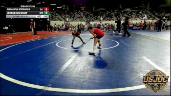 61 lbs Consi Of 8 #1 - Bronson Stephens, F-5 Grappling vs Legend Bigheart, Sperry Wrestling Club