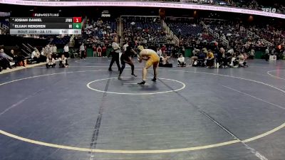 2A 175 lbs Cons. Round 3 - Elijah Hendren, Wilkes Central High School vs Josiah Daniel, J.F. Webb High School