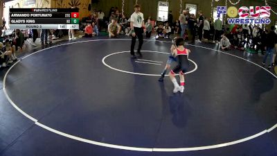 53-57 lbs Round 5 - Armando Fortunato, Spartan Training Center vs Gladys King, Knoch Knights
