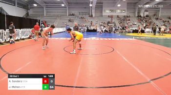 220 lbs Rr Rnd 1 - AJ Sanders, Cedar Cliff vs James Mahon, Attrition Wrestling White