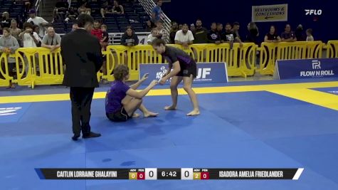 Isadora Amelia Friedlander vs Caitlin Lorraine Ghalayini 2025 Pan IBJJF Jiu-Jitsu No-Gi Championship
