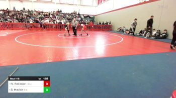 106 lbs Quarterfinal - Nate Robinson, Holliston vs Griffin Machie, Bristol County/Dighton Rehoboth