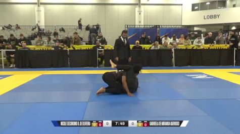 Gabriela De Miranda Barroso vs Nicole Secundino R. De Oliveira 2024 World IBJJF Jiu-Jitsu No-Gi Championship