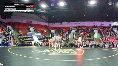 113 lbs Semifinals (8 Team) - Grace Miller, Hudson Area HS vs Wyatt Cooley, Clinton HS