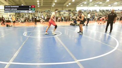 220 lbs Consi Of 16 #1 - Lucas Norinder, NY vs Brock LePage, MO