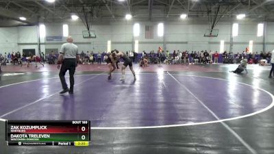 184 lbs Champ. Round 2 - Dakota Treleven, Wisconsin-Oshkosh vs Zak Kozumplick, Wartburg