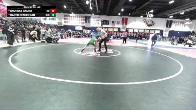 113 lbs Champ. Round 1 - Andreas Galina, Riverside Poly vs Garen Keshishian, Aliso Niguel