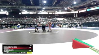 138 lbs Champ. Round 1 - John Browning, Redmond vs Gage Martin, Sandpoint