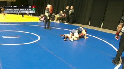 5A 120 lbs Quarterfinal - Georgina Rangel Miranda, McAllen Memorial vs Kaylee Deer, Burleson