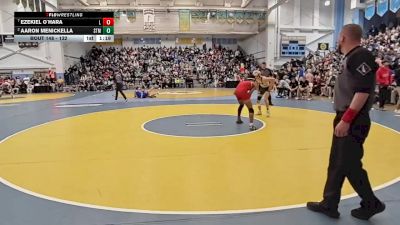 132 lbs Quarterfinal - Ezekiel O`Hara, Laurel H S vs Aaron Menickella, Saint Marks H S